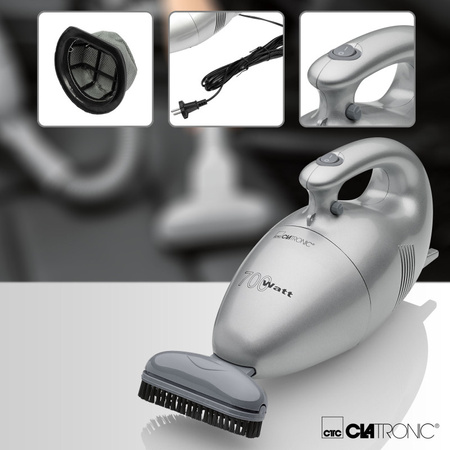 Kompaktowy odkurzacz ręczny Clatronic HS 2631 podręczny
