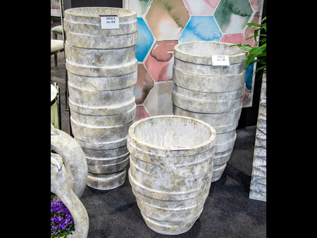 Donica ogrodowa struktura imitująca kamień 43x51 cm 5013/1