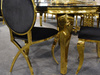 Okrągły stół glamour złoto czarny Ø120x75 cm TH306-6/TH780-6