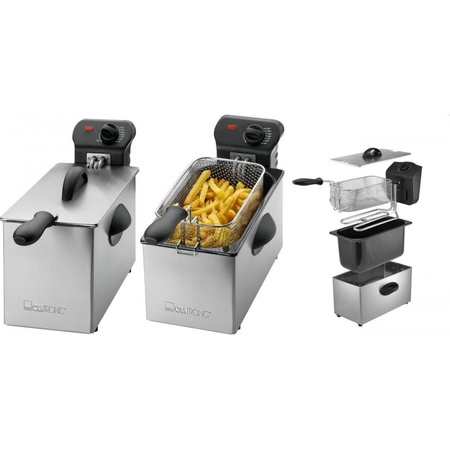 Frytownica olejowa inox 3l Clatronic FR 3586