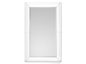 Lustro w giętej białej szklanej ramie 90x150 cm 15JZ191