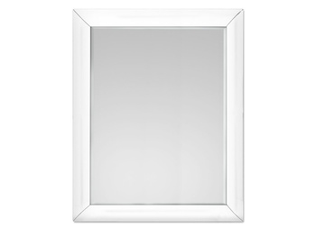 Lustro w giętej białej ramie 80x100 cm 15JZ191