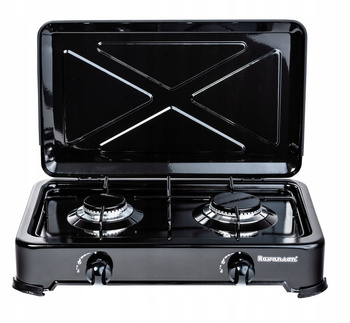 Kuchenka gazowa Ravanson 2 palnikowa K-02TB czarna