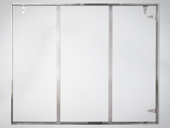 Srebrna oprawa obrazu wykonana z polerowanej stali nierdzewnej 161x161 cm TH18