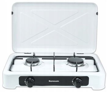 Kuchenka gazowa Ravanson 2 palnikowa K-02T biała