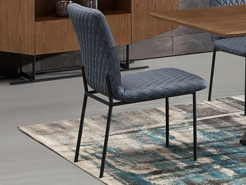 Tapicerowane pikowane krzesło do salonu 46x49x90 cm N6278