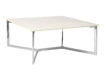 Nowoczesny marmurowy biały stolik 90x90x41 cm C004