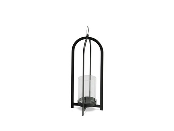 Szklany czarny świecznik Ø13x43 cm TOYJ19-163