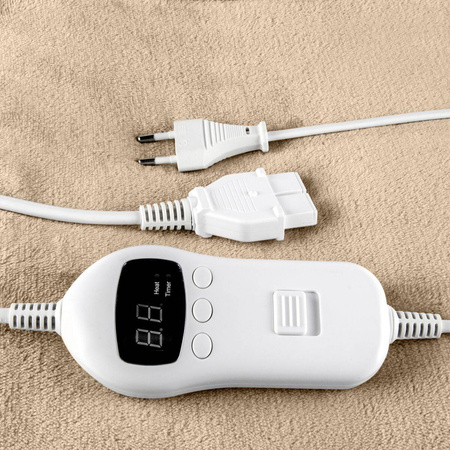 Duży Koc elektryczny na pilot 130x180 GOTIE GKE-200G Beżowy