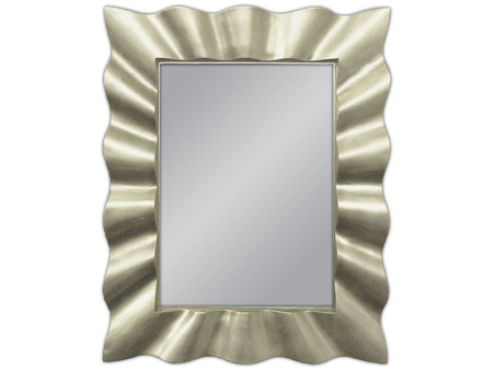 Lustro w promienistej srebrnej 80x100 cm PU117
