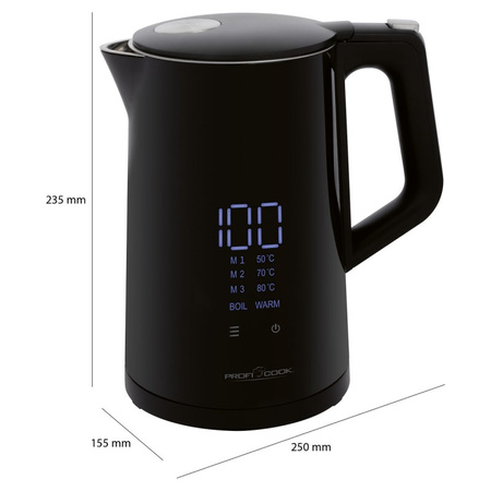 Czajnik elektryczny 1.7L ProfiCook PC-WKS 1243 A