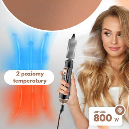 Lokówka na gorące powietrze HAS 3818 czarno-miedziana