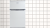 Nowoczesna Lodówka z zamrażalnikiem GOTIE GLZ-85B+ Biały Toster GTO-100W 
