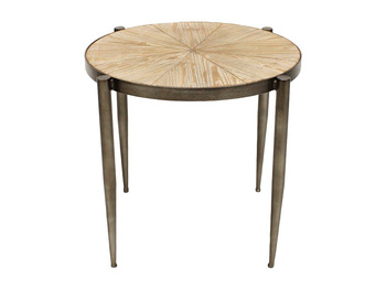 Okrągły stolik kawowy drewniany blat Ø48x45 cm TOY69-2427