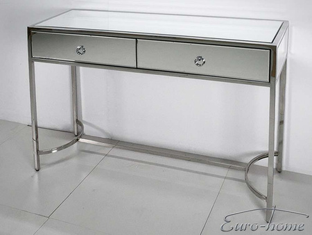 Lustrzana toaletka z szufladkami 110x35x82 cm LW6071