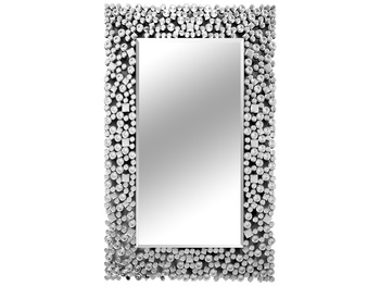 Lustro z kryształkami w stylu glamour 80x120 cm 16JZ03