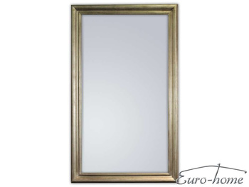 Lustro w srebrnej drewnianej oprawie 90x150 cm 2852