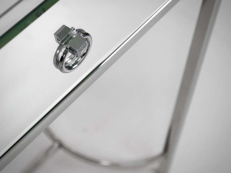 Lustrzana toaletka z szufladkami 110x35x82 cm LW6071