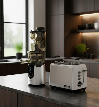 Wyciskarka wolnoobrotowa GOTIE GSJ-630W + Toster GOTIE GTO-100 W ZESTAWIE TANIEJ