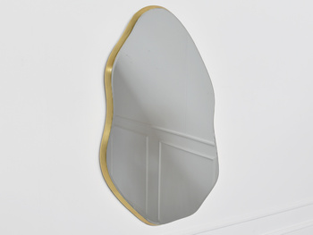 Lustro o nieregularnym kształcie w złotej ramie 160x110 x3,5 cm 23F-1200