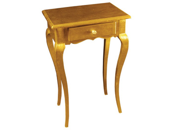 Drewniana złota szafka nocna 51x35x80 cm M-46