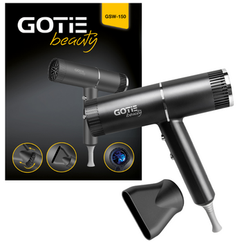 Suszarka do włosów GOTIE GSW-150C Grafit kompaktowa, ultralekka