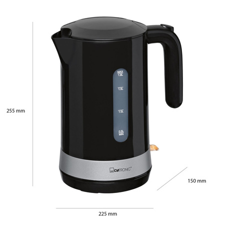 Czajnik elektryczny bezprzewodowy 1,8L Clatronic WK 3452 (czarny)