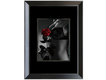 Obraz kobieta z różą 80x60 cm S70642