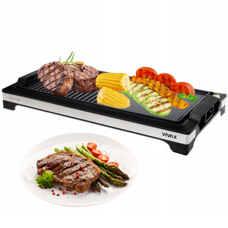 Kontaktowy grill elektryczny Vivax EG-5010X czarny 2200 W