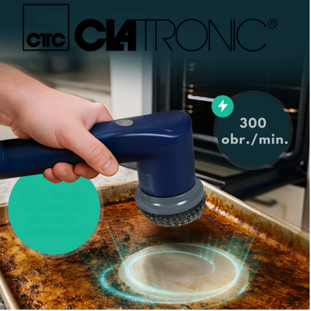 Bezprzewodowa elektryczna szczotka obrotowa do czyszczenia Clatronic ERB 3815 A