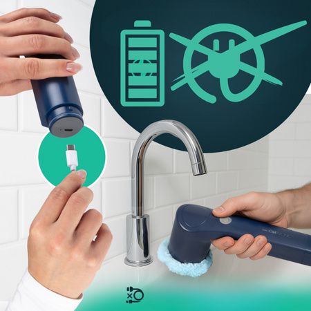 Bezprzewodowa elektryczna szczotka obrotowa do czyszczenia Clatronic ERB 3815 A