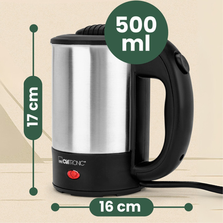 Czajnik turystyczny 0,5L Clatronic WKR 3624 Inox