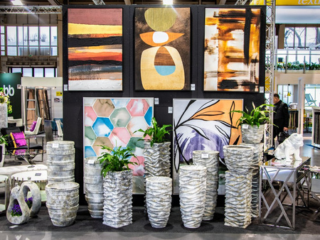 Donica ogrodowa struktura imitująca kamień 43x51 cm 5013/1