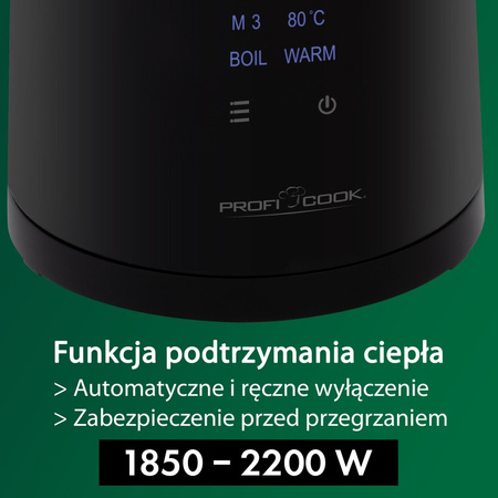 Czajnik elektryczny 1.7L ProfiCook PC-WKS 1243 A