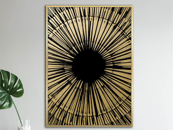 Nowoczesny czarno złoty obraz 82x122 cm TOIR22763