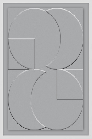 Obraz 3D w tonacji szarości 60x90 cm J30318G