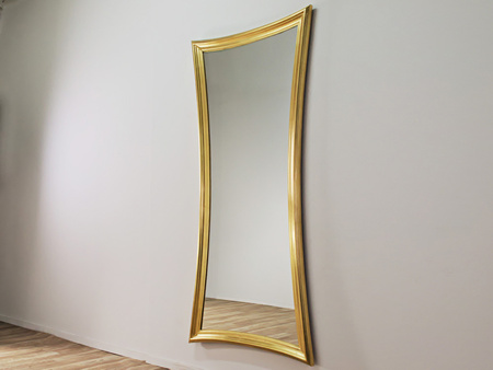 Taliowanie lustro w złotej drewnianej ramie 90x197 cm 21250