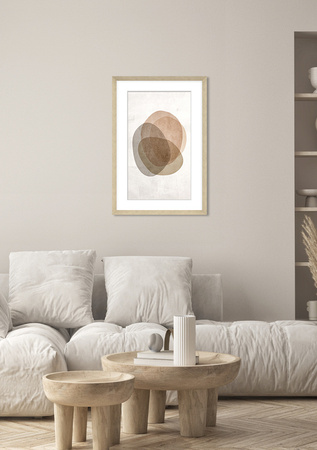 Obraz w tonacji beżu 60x90 cm Z30483
