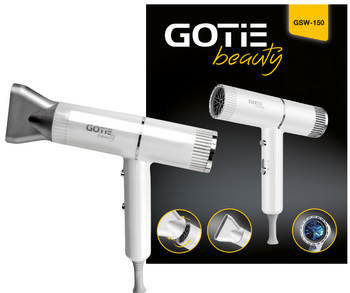 Suszarka do włosów GOTIE GSW-150B Biała kompaktowa, ultralekka