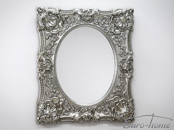 Lustro w srebrnej oprawie 101x121 cm  PU301