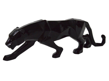 Geometryczna czarna figura puma 44x14x9 cm A109