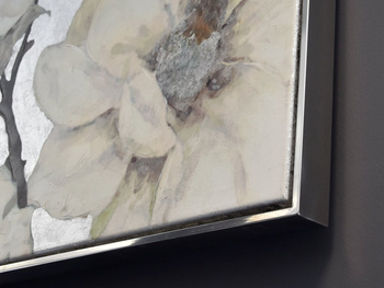 Srebrna oprawa obrazu wykonana z polerowanej stali nierdzewnej 121x121 cm TH13