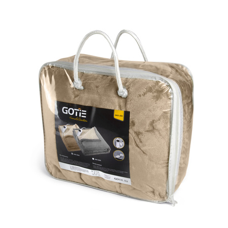 Duży Koc elektryczny na pilot 130x180 GOTIE GKE-200G Beżowy