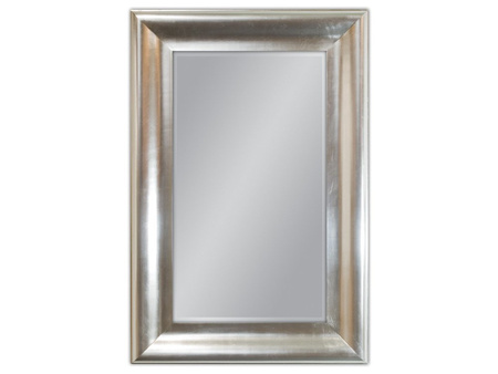 Srebrne lustro w drewnianej oprawie 80x120 cm GP2399