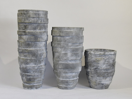 Donica ogrodowa struktura imitująca kamień 43x51 cm 5013/1