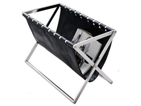 Skórzany elegancki gazetownik 49x36x44 cm JJ1010B