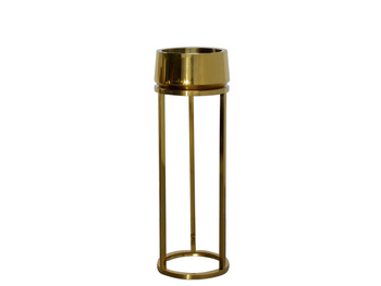 Lustrzana elegancka wysoka złota donica Ø30x90 cm  88603