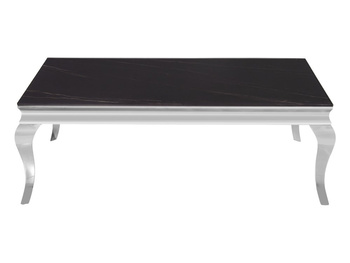 Stolik z marmurowym czarnym blatem modern barock 130 x 70 x 45 cm CT/C306