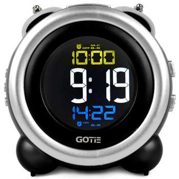 Nowoczesny Budzik elektroniczny do szkoły, pracy GOTIE GBE-300S
