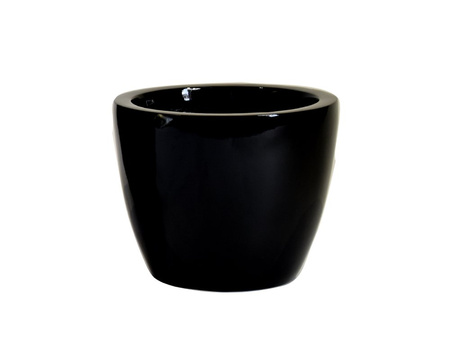 Czarna nowoczesna donica Ø 31 x 25 cm 2033/1